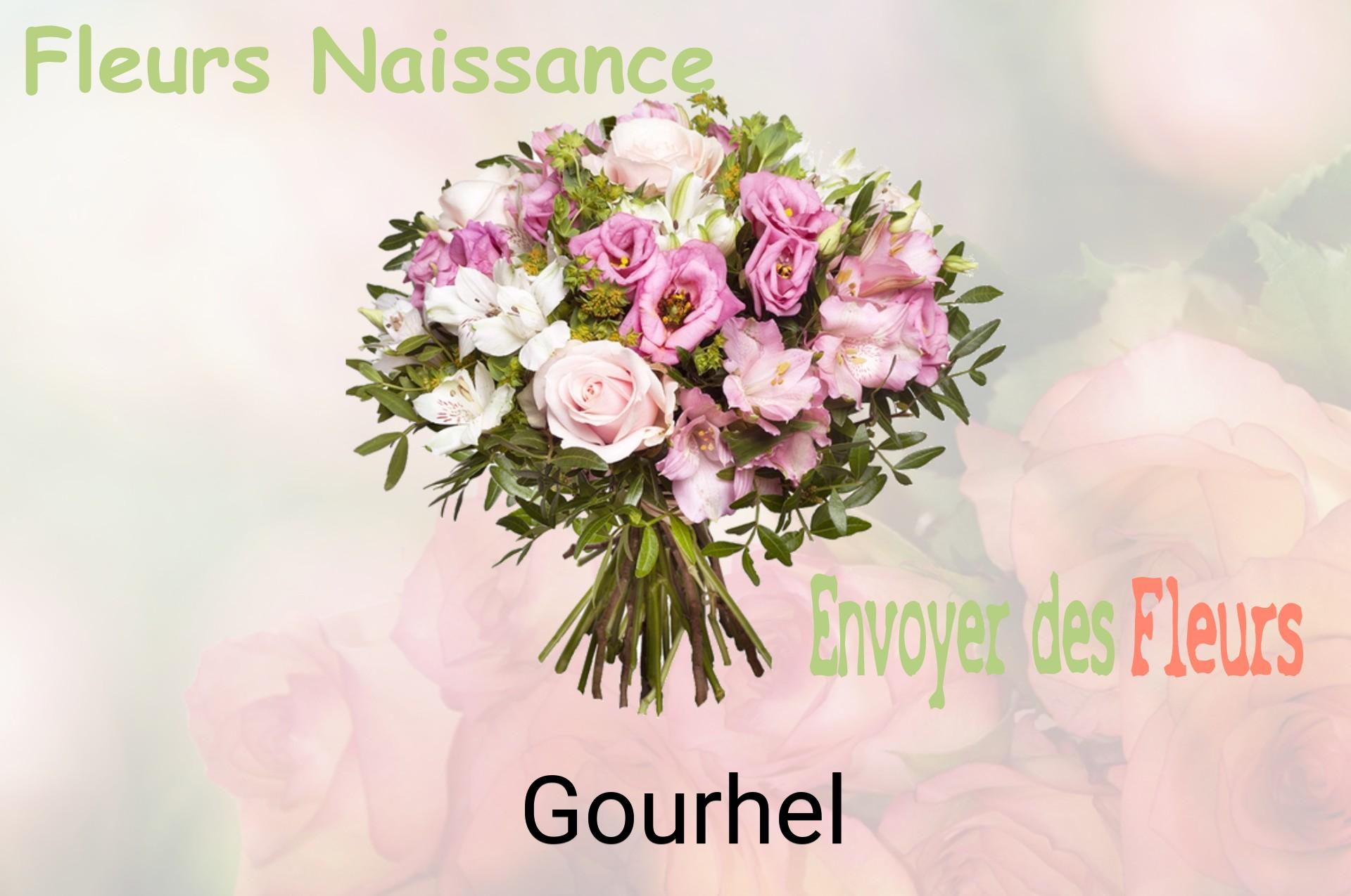 Bouquet de fleurs de naissance livré à Gourhel